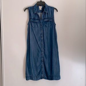 Andrea Jovine Sleeveless Button Up Tencel Dress-S